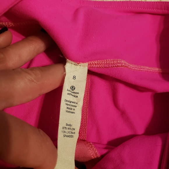 Pink Lululemon Capri Leggings - Picture 4 of 4